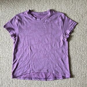 Purple lululemon tee shirt